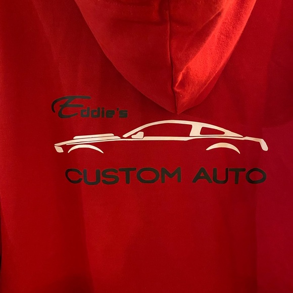 Red Drawstring Hoodie - Picture 7 of 7